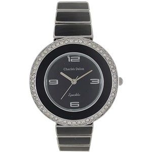Charles Delon Black/Silver Watch